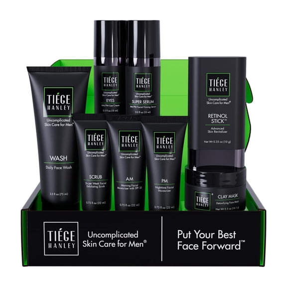 Tiege Hanley Mens Skin Care Set, Rejuvenation Skin Care Routine System for Men, Level 5
