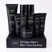Tiege Hanley Revitalization Skin Care Routine System for Men with Face Serum and Detoxifying Clay Mask, Level 4