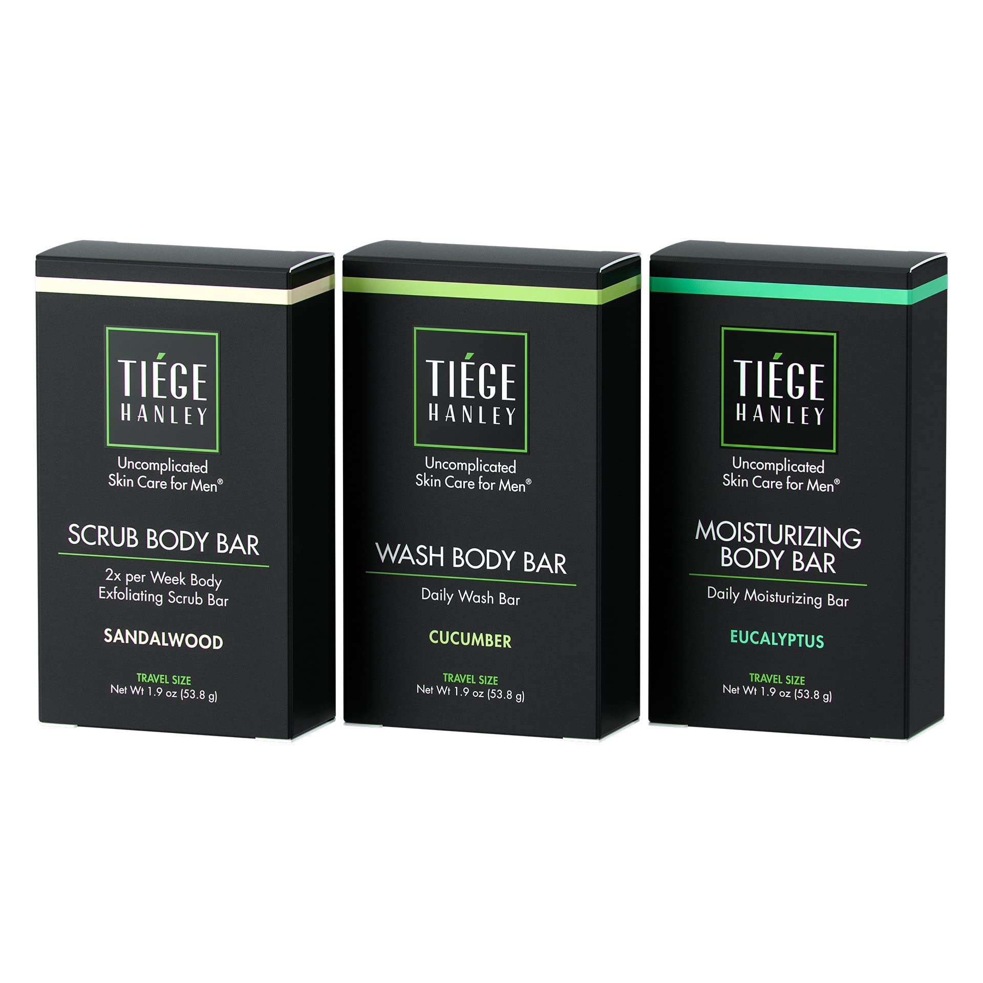 Tiege Hanley TravelSized Boar Soaps (WASH BODY BAR, SCRUB BODY BAR