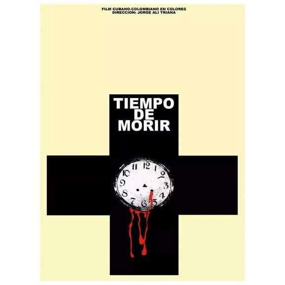 Tiempo de morir, time to die Decoration Poster.Graphic Art Interior design. 11 x 17 Inch Poster