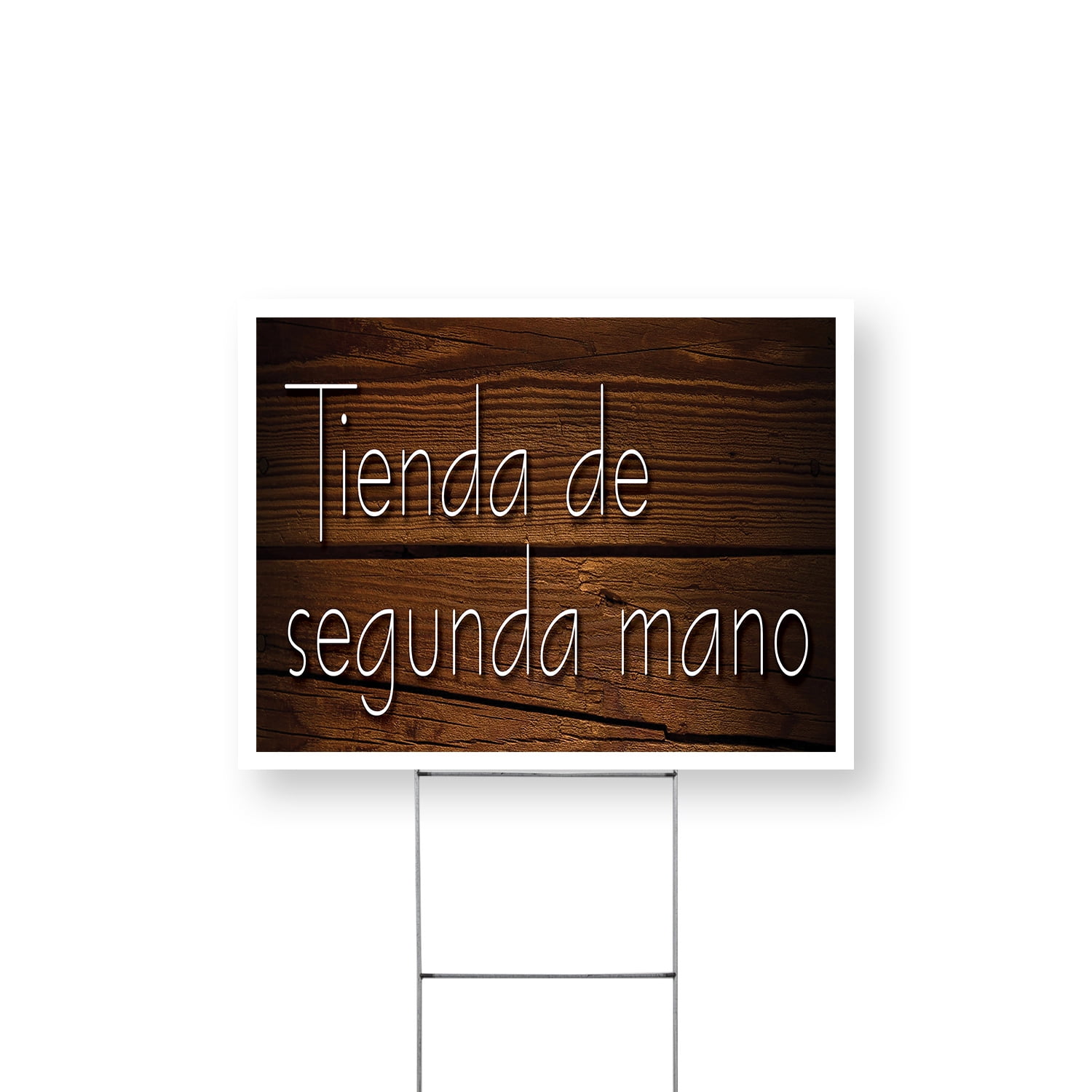 Tienda de Segunda Mano Yard Sign 18 Inch x 24 Inch Single Sided