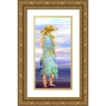 thumbnail image 1 of Tienhaara, Michael 11x18 Gold Ornate Wood Framed with Double Matting Museum Art Print Titled - Female Standing II, 1 of 4