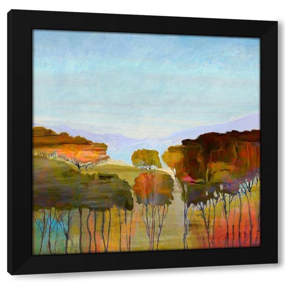 Michael Tienhaara 12x12 Black Modern Wood Framed Wall Art Titled - Harmony IV