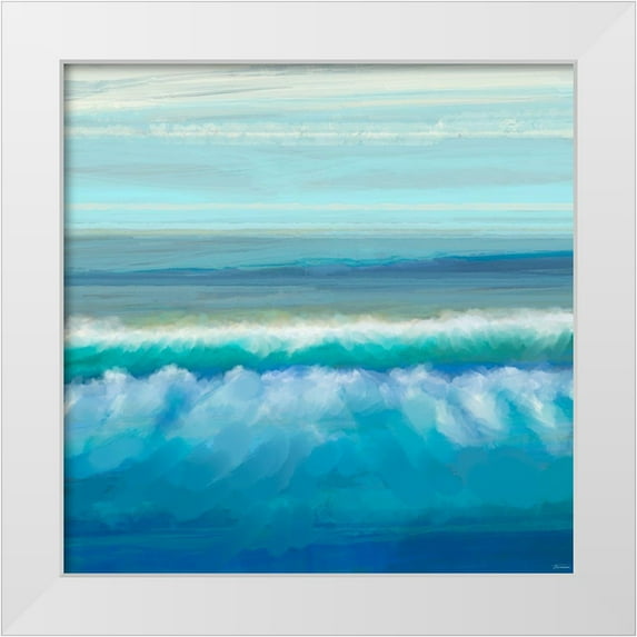 Tienhaara, Michael 12x12 White Modern Wood Framed Museum Art Print Titled - Seascape I
