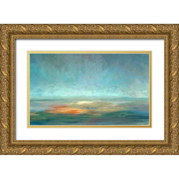 Tienhaara, Michael 14x10 Gold Ornate Wood Framed with Double Matting Museum Art Print Titled - Cascade V