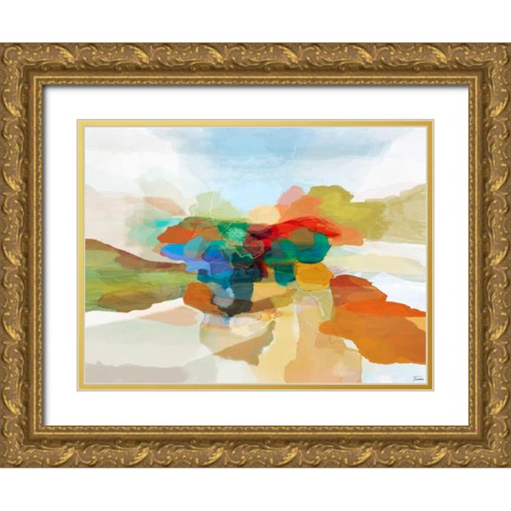 Tienhaara, Michael 14x12 Gold Ornate Wood Framed with Double Matting Museum Art Print Titled - Fracture I