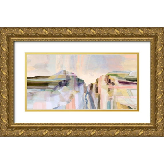 Tienhaara, Michael 18x11 Gold Ornate Wood Framed with Double Matting Museum Art Print Titled - Hilltop