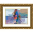 thumbnail image 1 of Tienhaara, Michael 18x13 Gold Ornate Wood Framed with Double Matting Museum Art Print Titled - Cascading hues I, 1 of 4