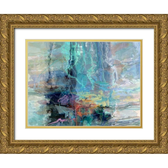 Tienhaara, Michael 18x15 Gold Ornate Wood Framed with Double Matting Museum Art Print Titled - Scatter II