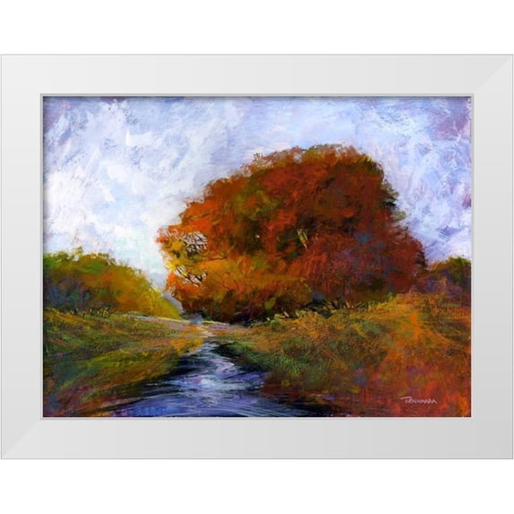 Tienhaara, Michael 18x15 White Modern Wood Framed Museum Art Print Titled - Autumn Intrigue II