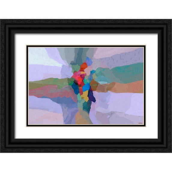 Tienhaara, Michael 24x17 Black Ornate Wood Framed with Double Matting Museum Art Print Titled - Cascading hues II