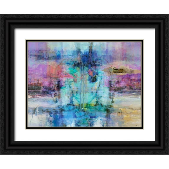 Tienhaara, Michael 24x19 Black Ornate Wood Framed with Double Matting Museum Art Print Titled - Impressions II