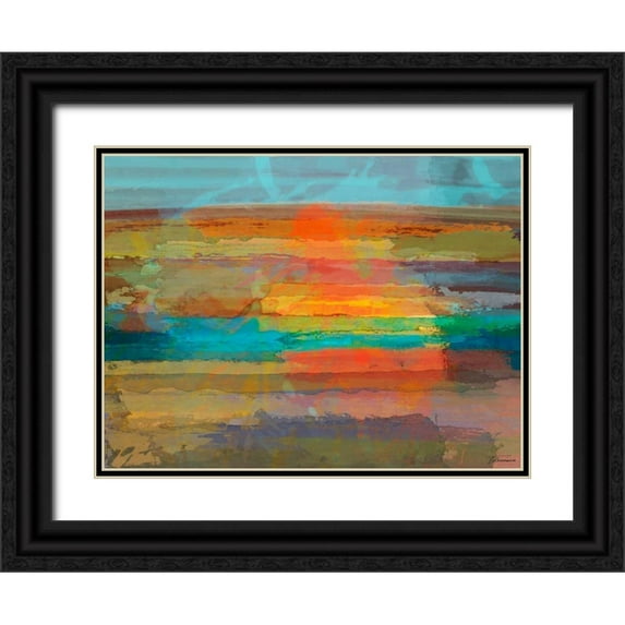 Tienhaara, Michael 24x19 Black Ornate Wood Framed with Double Matting Museum Art Print Titled - Solace II
