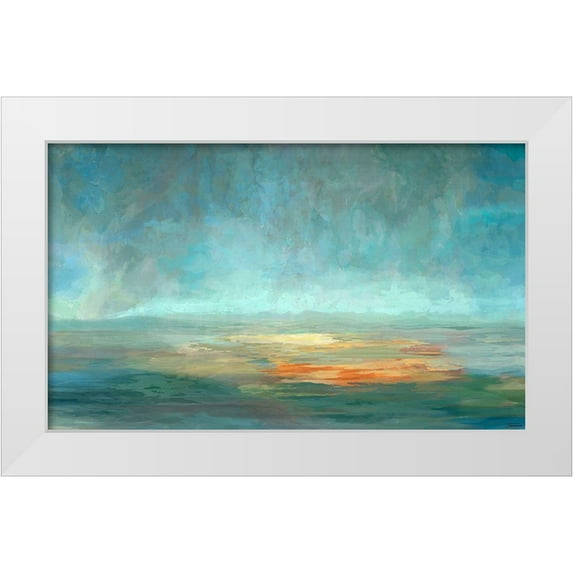 Tienhaara, Michael 32x21 White Modern Wood Framed Museum Art Print Titled - Cascade VI
