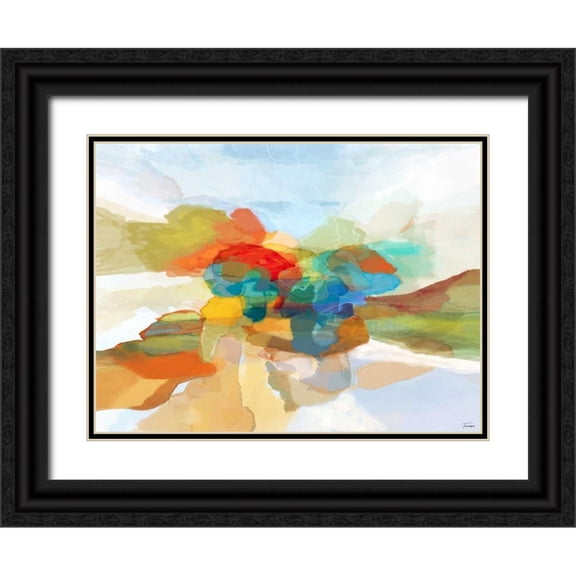 Tienhaara, Michael 32x25 Black Ornate Wood Framed with Double Matting Museum Art Print Titled - Fracture II