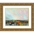 thumbnail image 1 of Tienhaara, Michael 32x25 Gold Ornate Wood Framed with Double Matting Museum Art Print Titled - Formations Big Sky II, 1 of 4