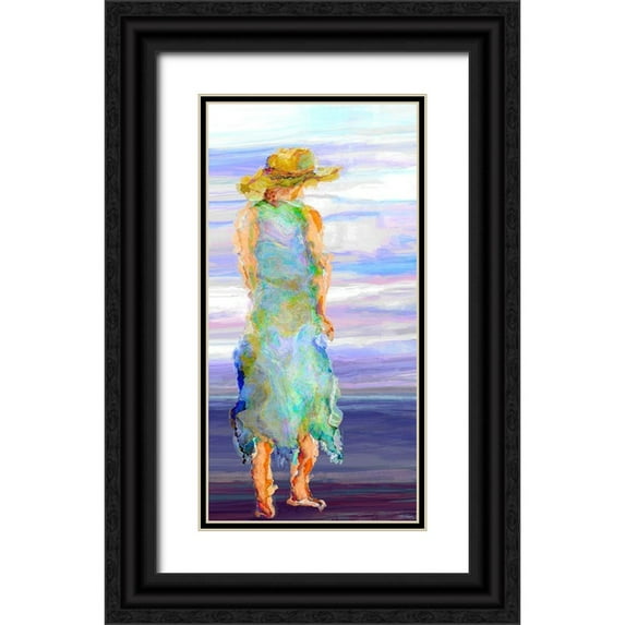 Tienhaara, Michael 9x14 Black Ornate Wood Framed with Double Matting Museum Art Print Titled - Female Standing II