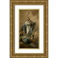 thumbnail image 1 of Tiepolo, Giovanni Battista 9x14 Gold Ornate Wood Framed with Double Matting Museum Art Print Titled - The Immaculate Conception, 1 of 4