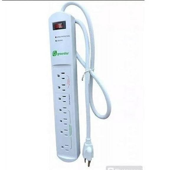 Tier 1 Advanced Power Strip, 7-Outlet Surge Protector, Smart Energy Saving Power Bar, White