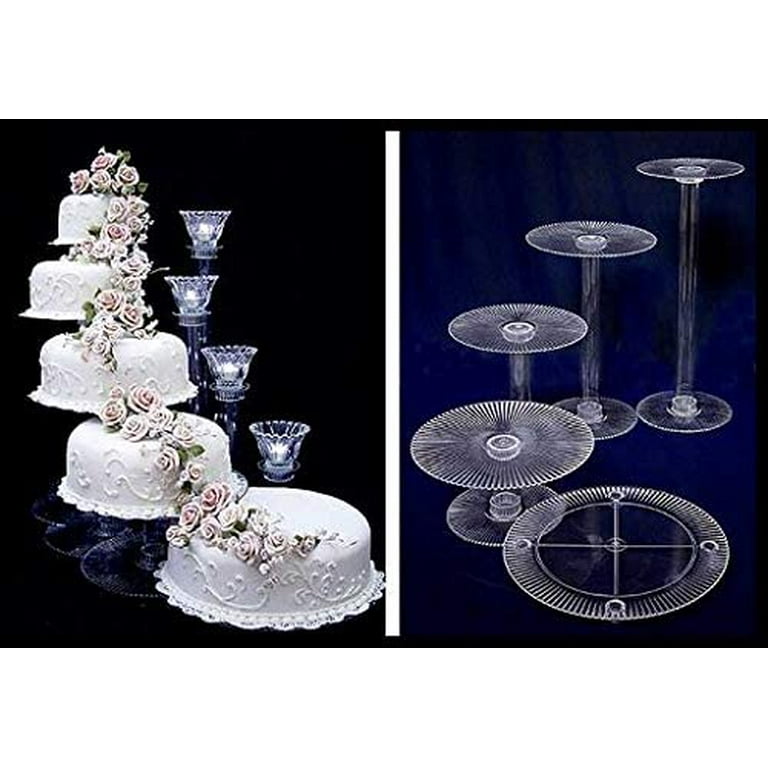 Tier Cascade Wedding Plastic Cake Stand STYLE R500 Walmart