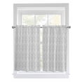 thumbnail image 1 of Tier Curtains 45 Inches Long, Black Striped Window Treatment Curtain Drapes, Modern Abstract Art Geometric Small Curtain Drapes for Bathroom Laundry Room, 27.5"x45", 2 Panels, 1 of 7