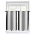 thumbnail image 1 of Tier Curtains 45 Inches Long, Ombre Black White Window Treatment Curtain Drapes, Simple Abstract Striped Farmhouse Small Curtain Drapes for Bathroom Laundry Room, 27.5"x45", 2 Panels, 1 of 7