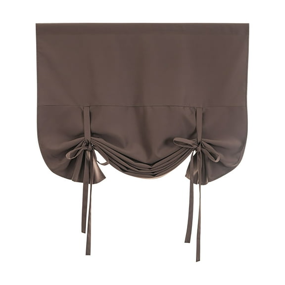 Tier Curtains Cozival Plaid Tie-Drapes with Valance Curtains, Rod Cover, Tie-Drapes with Top, Semi-Sheer Light-Filtering Fabric, Suitable for Farmhouse Kitchen Decor, 46 X 63 Inches, A