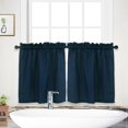 thumbnail image 1 of Tier Curtains, Rod Pocket Waterproof Waffle Weave Textured Short Curtain Valance, 1 of 7