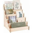 thumbnail image 1 of Tier Greeting Card Display Stand Wooden Greeting Card Stand Portable Cardboard Sticker Display Stand Retail Display Stand for Card Sticker Photo, 1 of 5