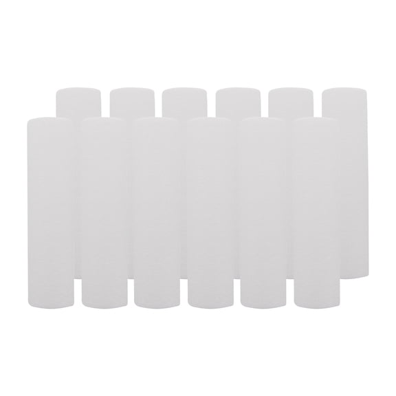 Tier1 10 Micron 10 Inch x 2.5 Inch | 12-Pack Spun Wound Polypropylene Whole House Sediment Water Filter Replacement Cartridge | Compatible with Pentek P10-10, Hydronix SDC-25-1010, Home Water Filter