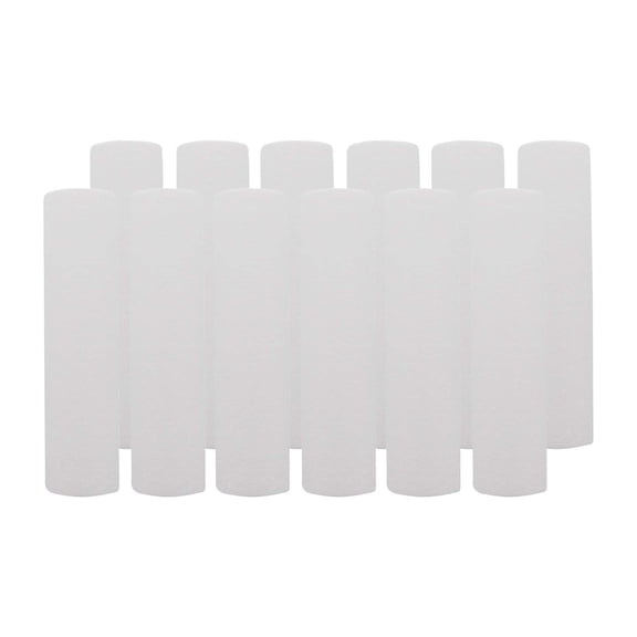 Tier1 10 Micron 10 Inch x 2.5 Inch | 12-Pack Spun Wound Polypropylene Whole House Sediment Water Filter Replacement Cartridge | Compatible with Pentek P10-10, Hydronix SDC-25-1010, Home Water Filter