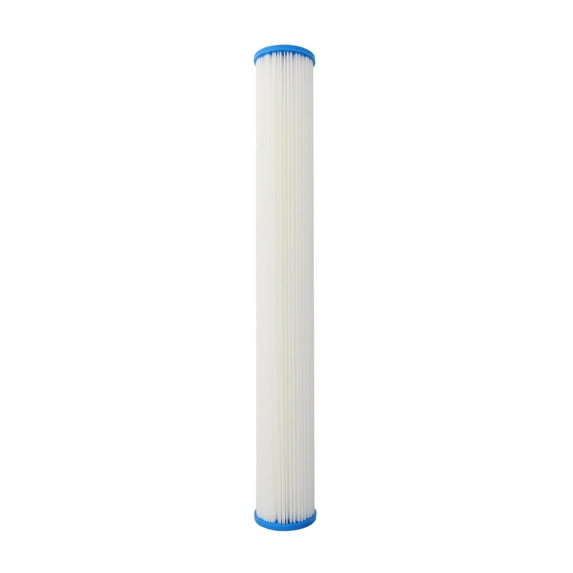 Tier1 20 Micron 20 Inch x 2.5 Inch | Pleated Polyester Whole House Sediment Water Filter Replacement Cartridge | Compatible with Pentek ECP20-20, Watts FM-20-20, SPF-25-2020, Home Water Filter
