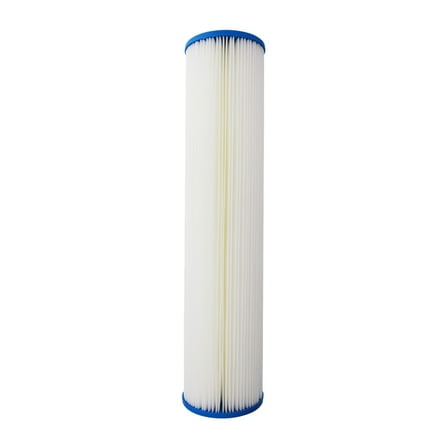 Tier1 20 Micron 20 Inch x 4.5 Inch | Pleated Polyester Whole House Sediment Water Filter Replacement Cartridge | Compatible with Pentek ECP20-20BB, Hydronix SPC-45-2020, Home Water Filter