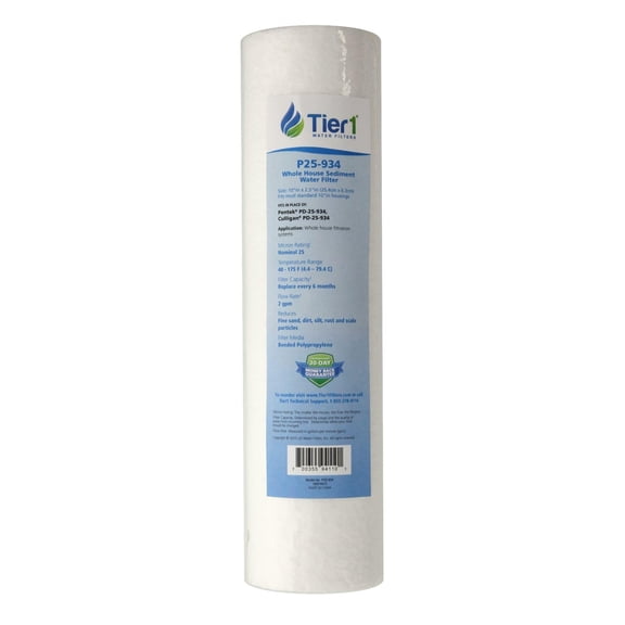 Tier1 5 Micron 20x4.5 Water Filter | Spun Wound Polypropylene Whole House Sediment Pre-Filter Cartridge | Replacement for Pentek DGD-5005-20, SDC-45-2005 | 4.5 x 20 Water Filter Cartridge