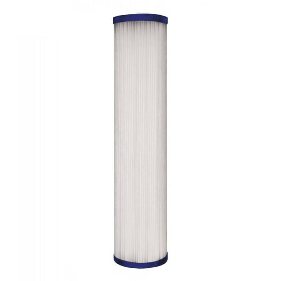 Tier1 30 Micron 10 Inch x 2.5 Inch | Pleated Polyester Whole House Sediment Water Filter Replacement Cartridge | Compatible with Pentek R30, Hydronix SPC-25-1030, Home Water Filter