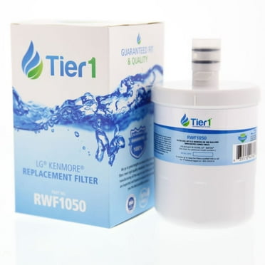 Tier1 5231JA2002A Refrigerator Water Filter | Replacement for LG LT500P, GEN11042FR-08, ADQ72910902, ADQ72910907, ADQ72910901, WD-F05, SP-LE500, RWF0100A, RWF1050, Kenmore 9890, 46-9890 Fridge Filter