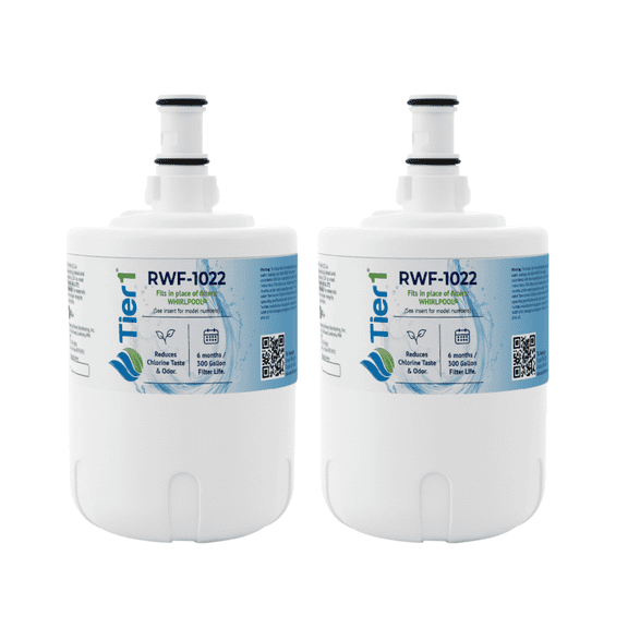 Tier1 RWF1022 8171413 Refrigerator Water Filter | Replacement for Kenmore 9002, EDR8D1, 469002, 8171414, WF286 | Fridge Filter - Up to 12 Months Supply | Easy Install | Great Tasting Water (2-pk)