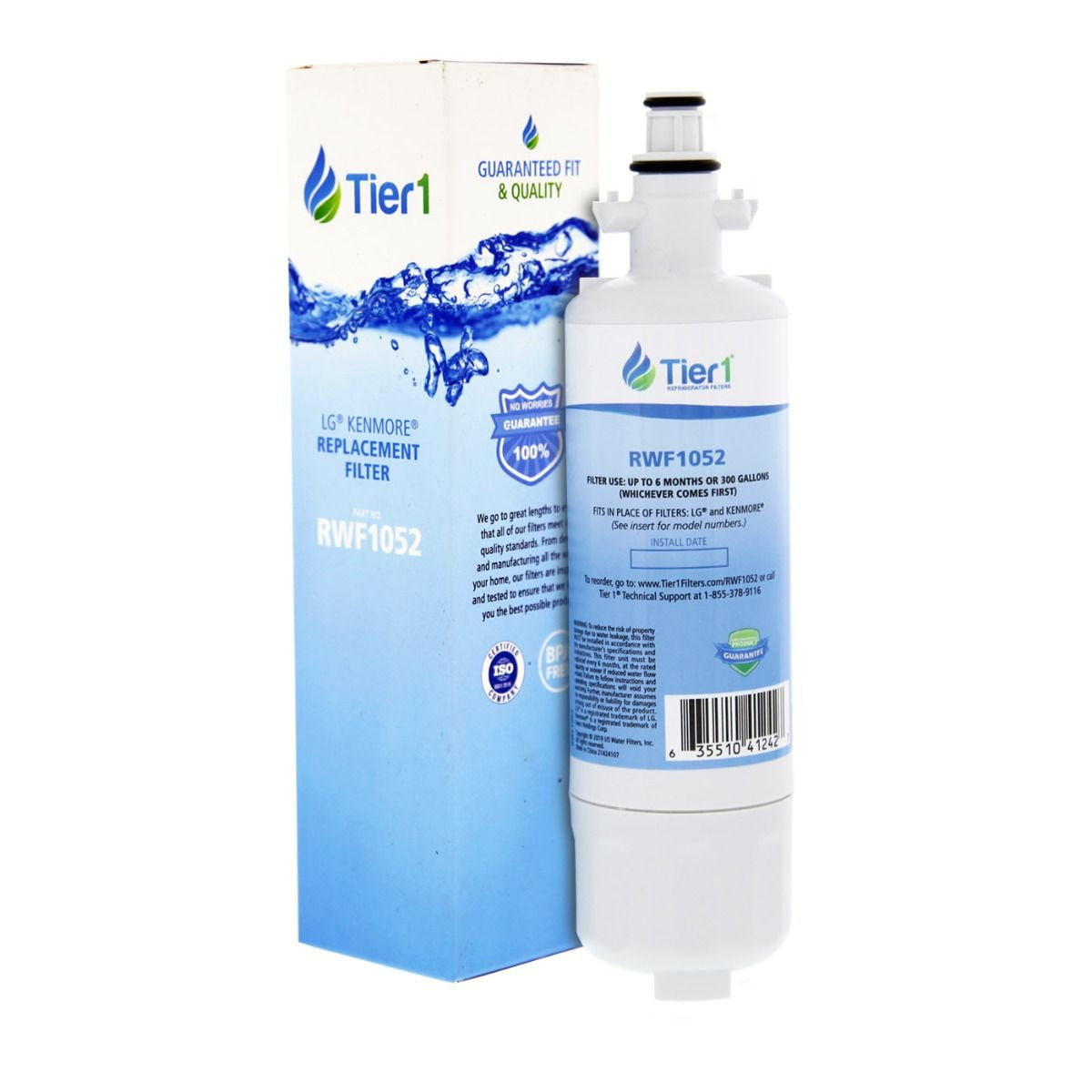 Tier1 ADQ36006101 Refrigerator Water Filter Replacement for LG LT700P