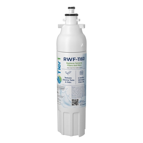 Tier1 RWF1160 ADQ73613401 Refrigerator Water Filter | Replacement for LG LT800P, 46-9490, fl-rf20 | Fridge Filter Lasts up to 6 Months | Easy Install | Odor Control | Enjoy Great Tasting Water & Ice