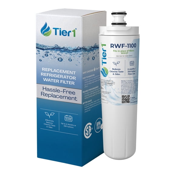 Tier1 RWF1100 640565 Refrigerator Water Filter | Replacement for 3M Cuno CS-52, Whirlpool WHKF-R-PLUS, EVOLFLTR10 | Fridge Filter Lasts up To 6 Months | Easy Install | Great Tasting Water