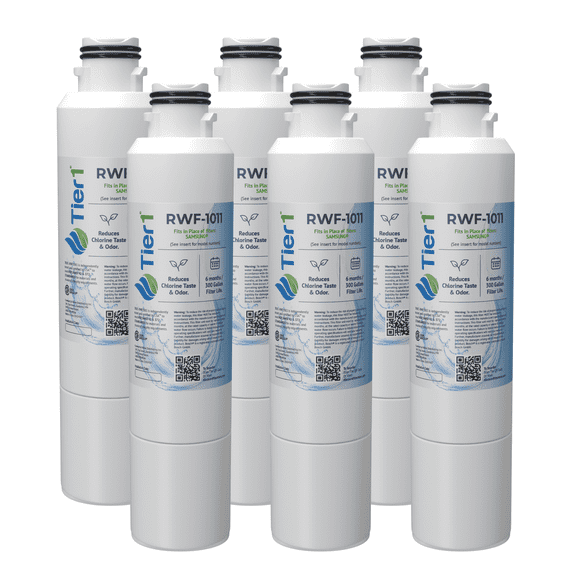 Tier1 DA29-00020B Refrigerator Water Filter 6-pk | Replacement for Samsung DA29-00020A, HAFCIN/EXP, HAF-CIN, 46-9101, DA97-08006A-B, WSS-2, WF294, Fridge Filter