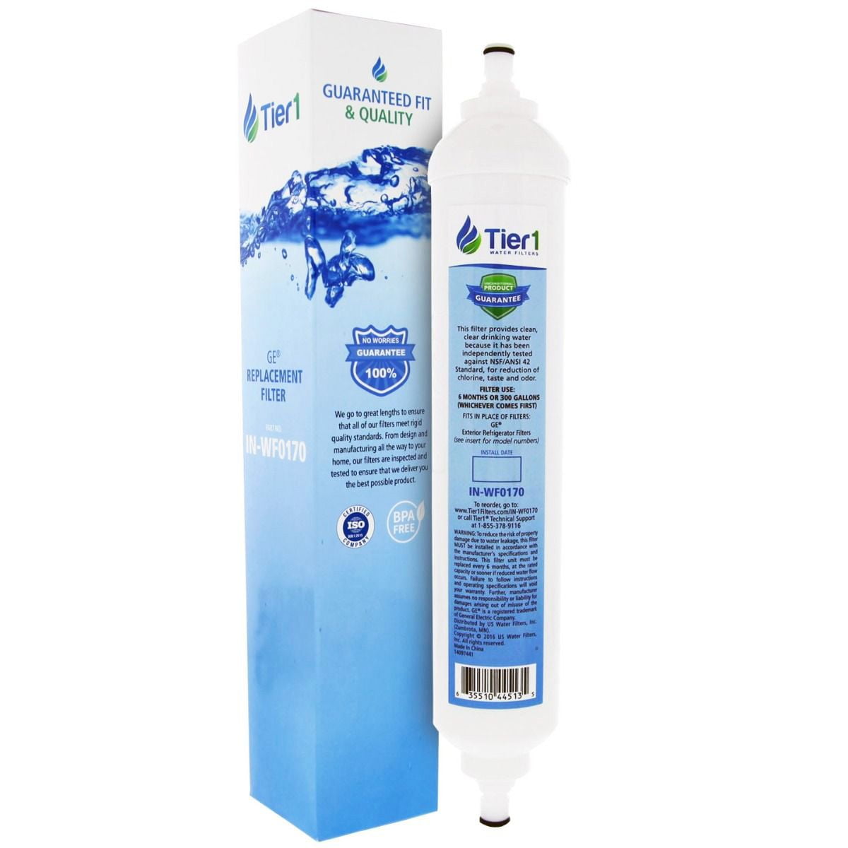 Tier1 12-Inch Activated Carbon Inline Water Filter
