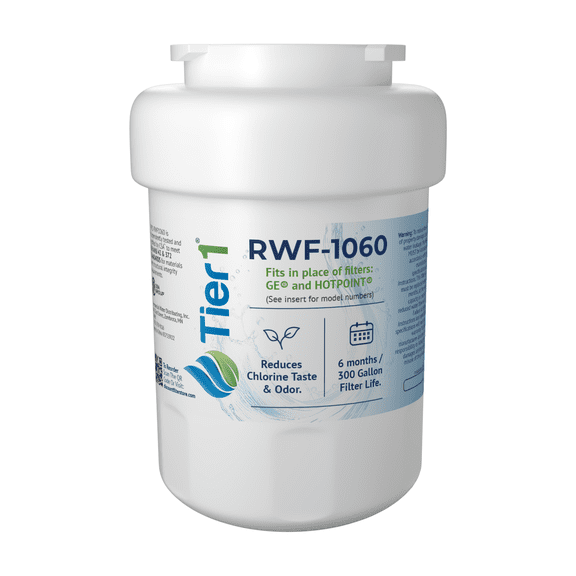 Tier1 MWF Refrigerator Water Filter | Replacement for GE SmartWater MWFP, MWFA, GWF, GWFA, HWF, Kenmore 9991, 46-9991, 469991, WSG-1, WFC1201, Fridge Filter