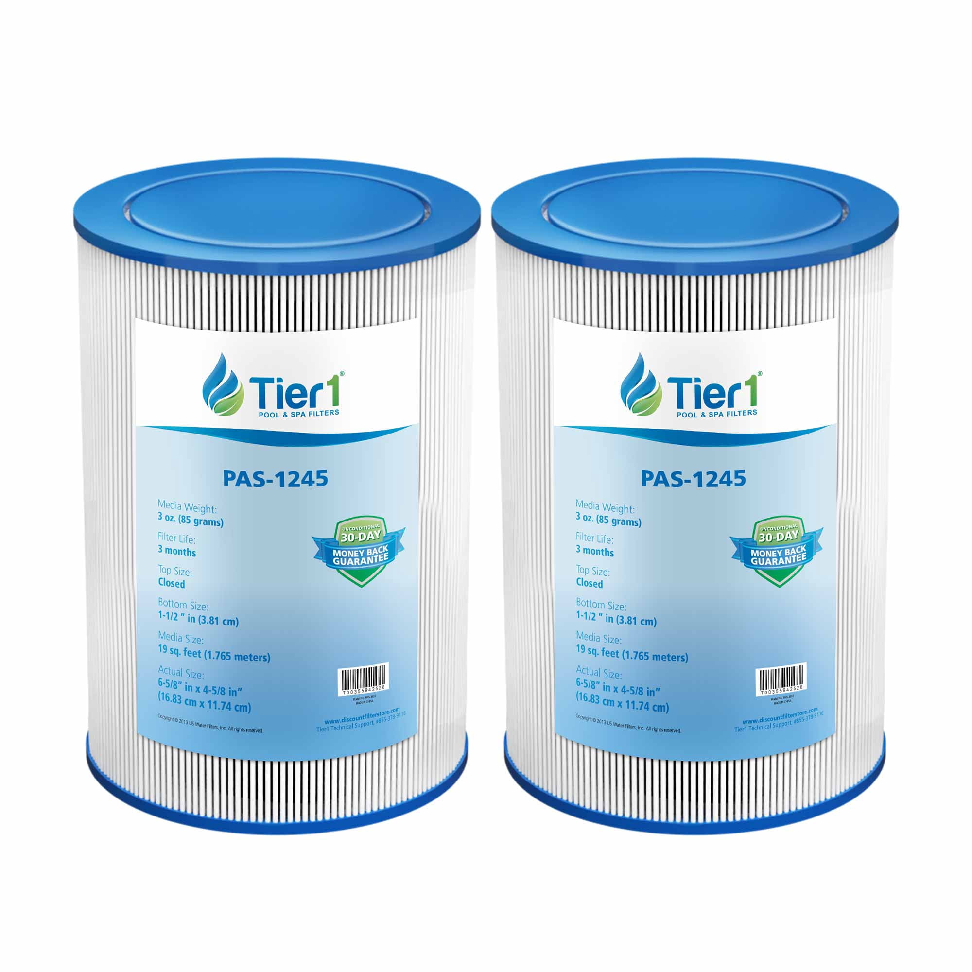 Tier1 Pool & Spa Filter Cartridge 2-pk | Replacement for Freeflow Lagas ...