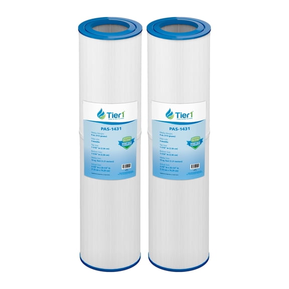 Tier1 Pool & Spa Filter Cartridge 2-pk | Replacement for R173327 Lifeguard CL 29, Pleatco PRB12L-4, Unicel C-2613, Filbur FC-2350 and More | 13 sq ft Pleated Fabric Filter