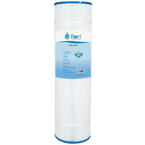 Tier1 Pool & Spa Filter Cartridge | Replacement for Hayward C4000, Filbur FC-1270, Pleatco PA100N, Unicel C-7487 and More | 100 sq ft Pleated Fabric Filter Media