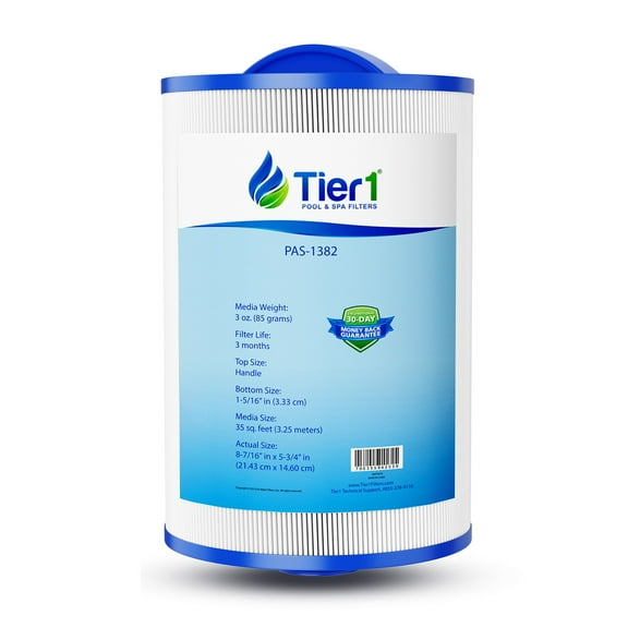Tier1 Pool & Spa Filter Cartridge | Replacement for Maax Spas of Canada, Pleatco PAS35P, PMAX50, Filbur FC-0300, 5CH-35, SD-00779 and More | 35 sq ft Pleated Fabric Filter Media