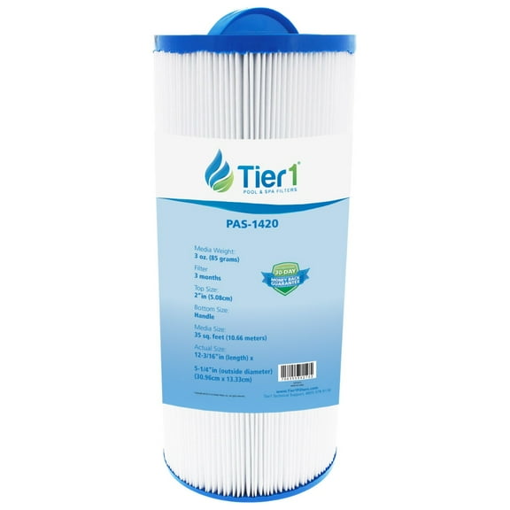 Tier1 Pool & Spa Filter Cartridge | Replacement for Marquis PPM35SC, Pleatco PPM35SC-F2M, FC-0196, Marquis Spa 20042, 20092 and More | 35 sq ft Pleated Fabric Filter Media
