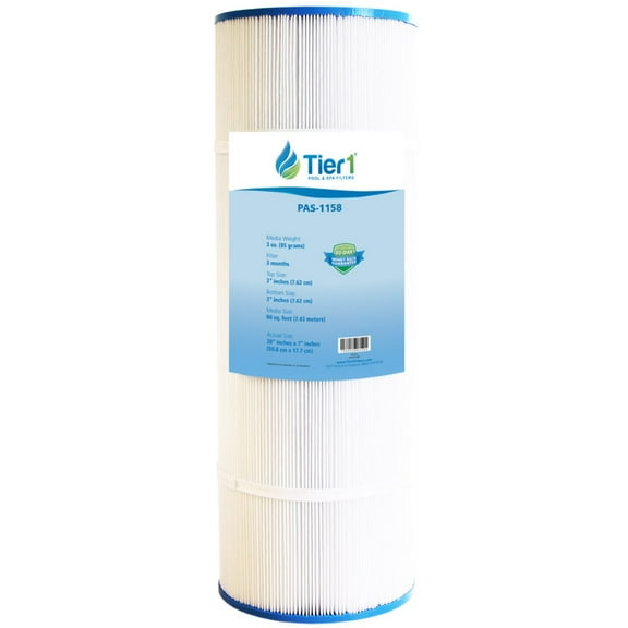 Tier1 Pool & Spa Filter Cartridge | Replacement for Pentair Clean & Clear Plus 320, CCP320, Pleatco PCC80, Unicel C-7470 and More | 80 sq ft Pleated Fabric Filter Media
