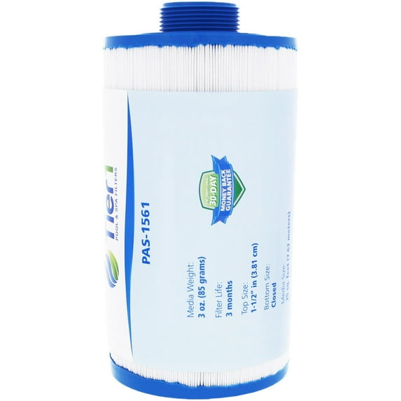 Tier1 Pool & Spa Filter Cartridge | Replacement for Spa Duet 179192, Pleatco PVT25N, PVT25N-P4, Filbur FC-0186 and More | 25 sq ft Pleated Fabric Filter Media